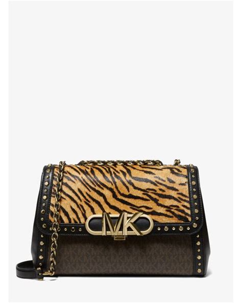 michael kors pony hair bag|Michael Kors parker medium animal.